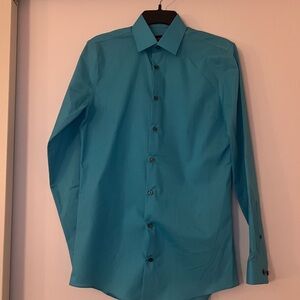 jf j.ferrar Teal Dress Shirt